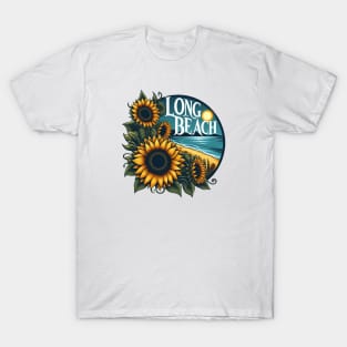 Long Beach Sunflower T-Shirt